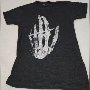 Mens Sz Sm American Apparel Hundred Handed Dark Gray Heather Short Sleeve Tee